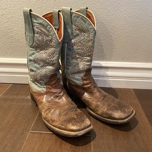 Dan Post Blue Cowboy Boots
